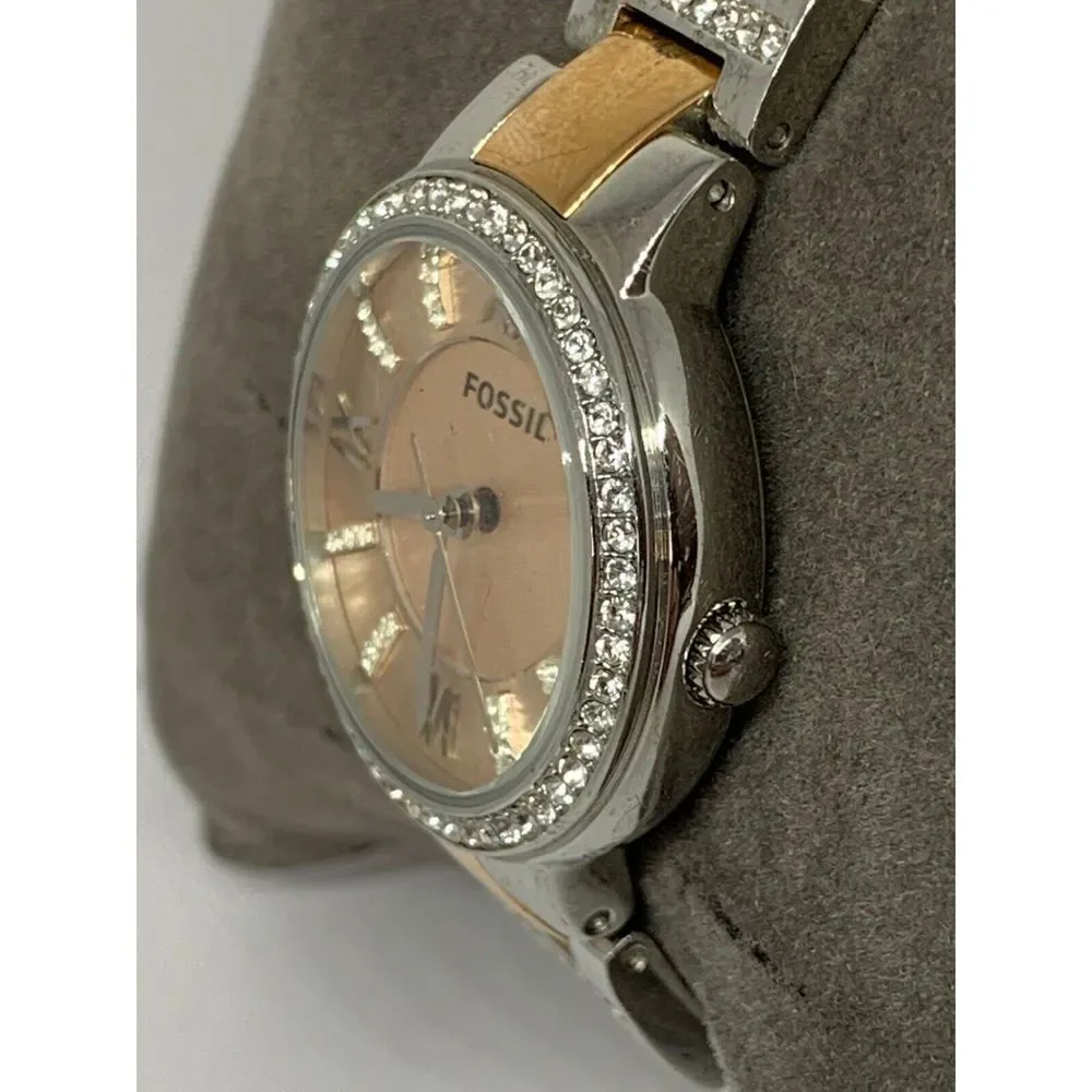 Fossil Women’s ES3405 Analog Two-tone Stainless Steel Watch FR35